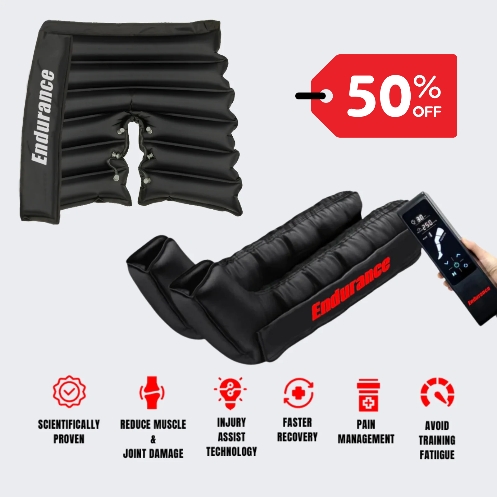 Endurance Active Recovery Boots with sale logo